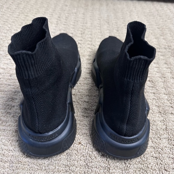 Balenciaga Women’s Recycled Knit Sneakers in Black - Picture 4 of 6